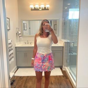 Lilly Pulitzer Skort with scallop edge 8 Pink